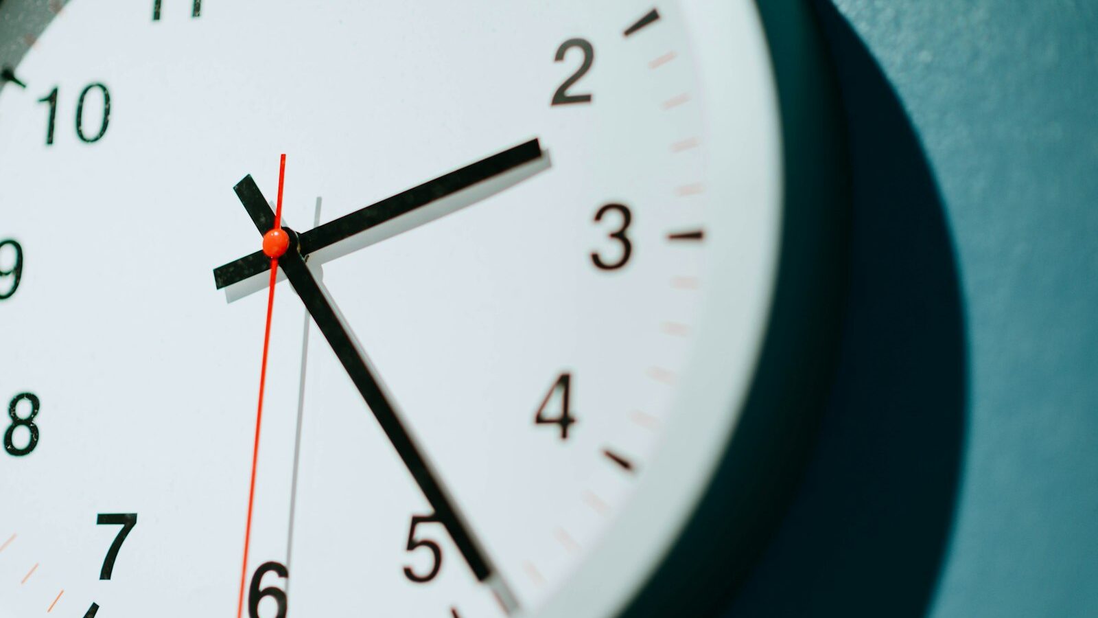 analog wall clock displaying 02:24
