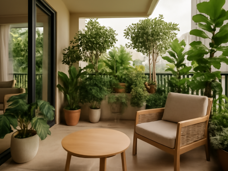 condo balcony garden