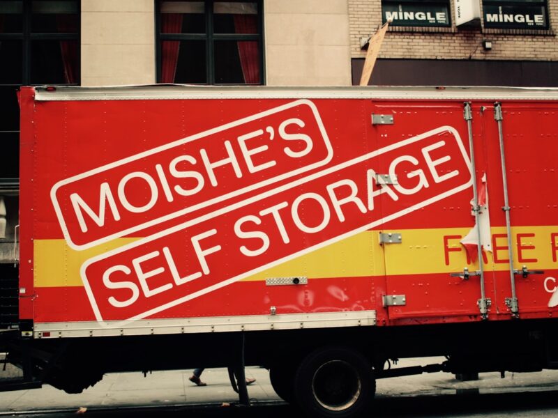 red freight truck